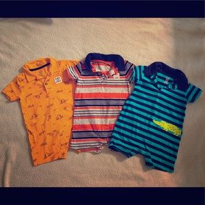 Carter’s toddler play suits - set of 3